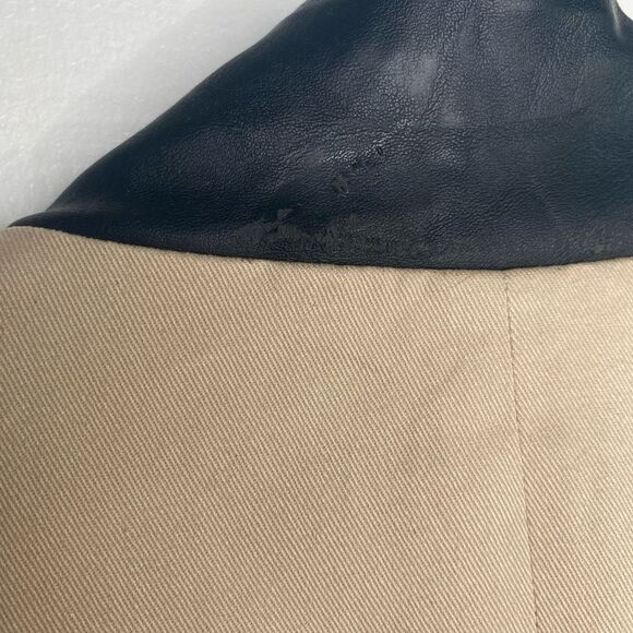 NWT French Connection Mid length Trench Coat Size Large Minimalist Corpcore - Picture 9 of 12